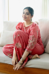 Urge - Winter 2PC Dhanak Embroidered Suit - SU0134